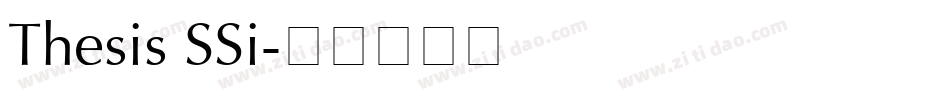 Thesis SSi字体转换